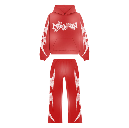 RED SWEATSUITS